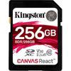 Card de memorie Kingston SDXC Canvas React, 256GB, Class 10, 100R, UHS-I U3