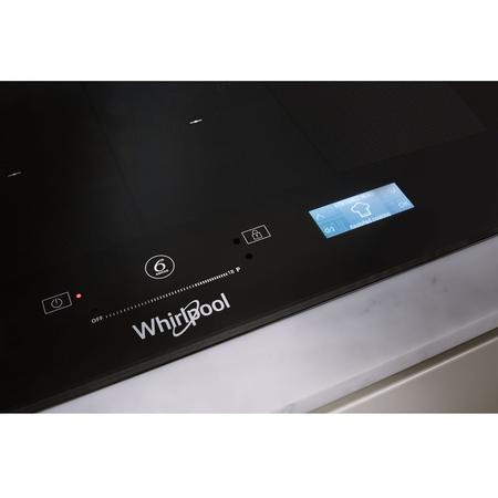 Plita incorporabila pe inductie Whirlpool SMP 658C/BT/IXL, 8 zone de gatit, 65 cm, Touch control, sticla neagra