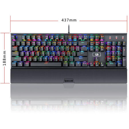 Tastatura Gaming Rahu RGB Black