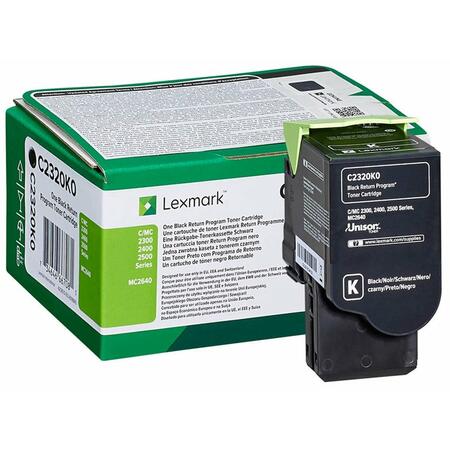 Toner Lexmark C2320K0, black