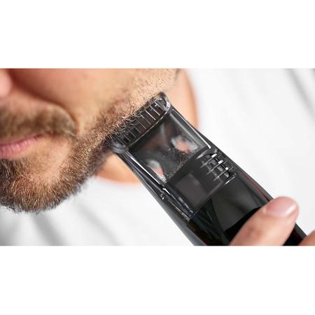 Aparat de tuns barba cu aspirare Philips Seria 7000 BT7510/15, lame metalice, 20 trepte, functionare 100 minute, LED, gri