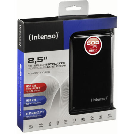 HDD extern 500GB, Memory Case, 2.5", USB 3.0