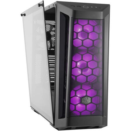 Carcasa Middle-Tower ATX, MasterBox MB500,tempered glass