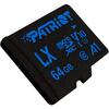 Patriot Card memorie LX Series 64GB MICRO SDXC V10 up to 90MB/s