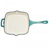 Heinner Grill fonta emailata Taste of Home by Chef Sorin Bontea HR-YT-2727, 26.5x26.5x5 cm, albastru