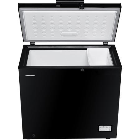 Lada frigorifica Heinner HCF-205NHBKA+, 200 l, Control electronic, Waterproof Display, Lumina LED, Clasa A+, Negru