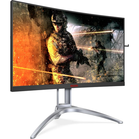 Monitor LED AOC Gaming AG273QCX 27 inch Curbat 2K 1 ms Black-Grey FreeSync 144Hz