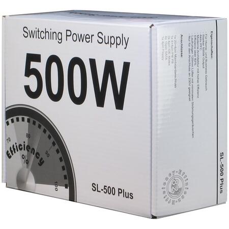 Sursa SL-500 PLUS 500W, eficienta 90,2%