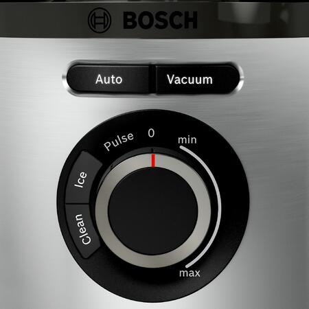 Blender vacuum Bosch Vita Maxx MMBV625M, 1000 W, 37.000 rpm, functie auto, puls, cana Tritan, 1.5 l, inox