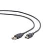 Gembird Cablu USB2.0 pentru imprimanta 1.8m, (AM/BM), calitate premium, grey