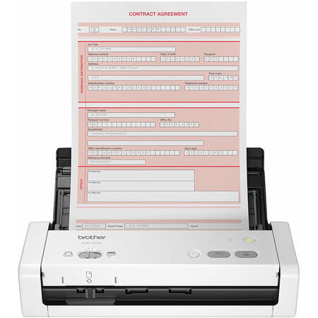Scanner Brother ADS-1200T, format A4, dual CIS, ADF, USB 3.0, USB direct, wireless