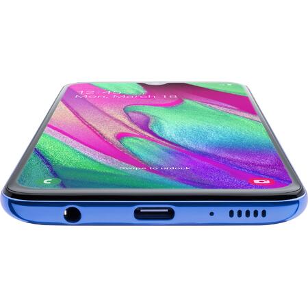 Telefon mobil Samsung Galaxy A40, Dual SIM, 64GB, 4G, Blue