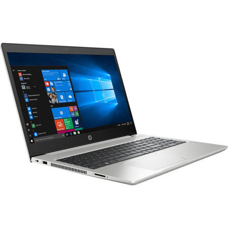 Laptop HP 15.6'' ProBook 450 G6, FHD, Intel Core i5-8265U , 8GB DDR4, 500GB 7200 RPM + 16GB Intel Optane SSD, GMA UHD 620, Win 10 Pro, Silver
