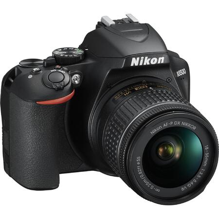 Aparat foto DSLR Nikon D3500, 24.2MP, Negru + Obiectiv AF-P 18-55mm VR