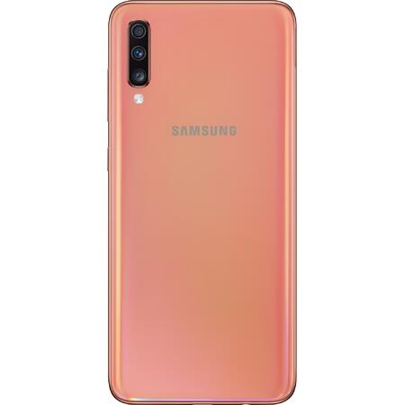 Telefon mobil Samsung Galaxy A70, Dual SIM, 128GB, 6GB RAM, 4G, Coral