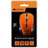 CANYON Mouse wireless optical 800/1000/1200 dpi, 4 btn, USB, power saving button, Orange