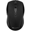 CANYON Wireless mouse, optical 800/1200/1600 DPI, 6 button, 2 mode(BT/ 2.4GHz), black