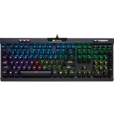 Tastatura Gaming Corsair K70 MK.2 RGB LED - Cherry MX Red - Layout US Mecanica