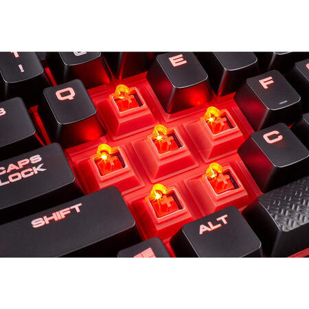 Tastatura Gaming Corsair K68 - Red LED - Cherry MX Red - Layout US Mecanica
