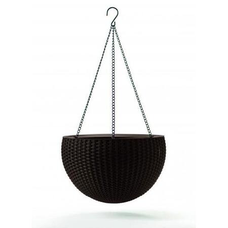 Ghiveci suspendabil Curver, imitatie ratan, maro, 17199246521