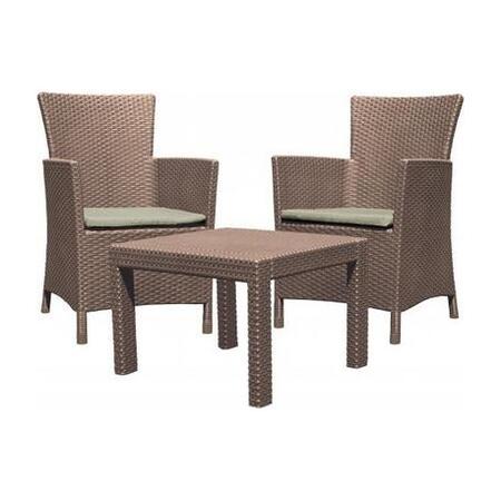 Set mobilier gradina Curver Rosario, cappuccino