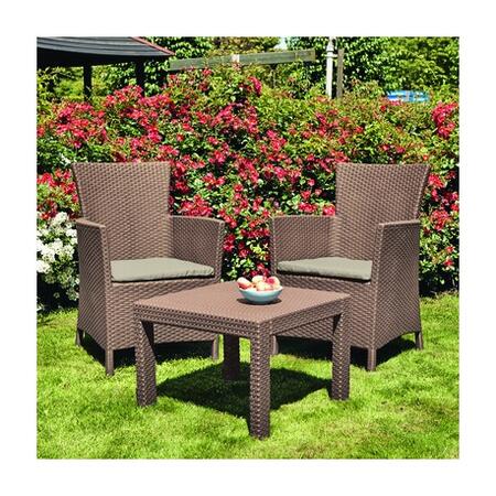 Set mobilier gradina Curver Rosario, cappuccino