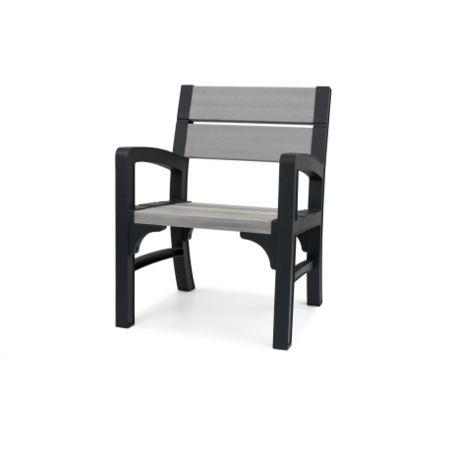 Set mobilier gradina Curver Montero, gri-maroniu