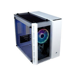 CORSAIR Carcasa Crystal Series 280X RGB Micro-ATX, Tempered Glass, White