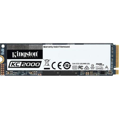 SSD 500GB KC2000 M.2 2280 NVMe PCIe, R/W 3000/2000 MB/s