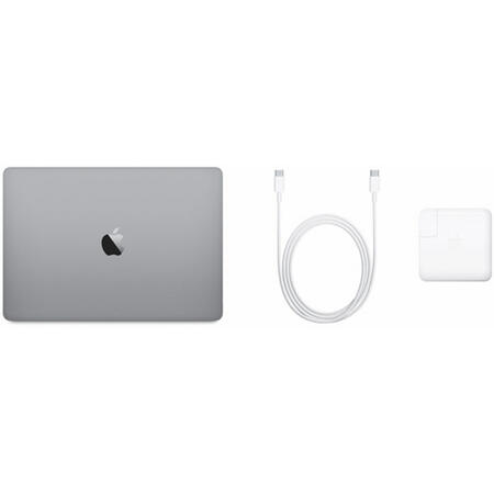 Laptop Apple MacBook Pro 13, ecran Retina, Touch Bar, procesor Intel Core i5 2.40 GHz, 8GB, 256GB SSD, Intel Iris Plus Graphics 655, macOS Mojave, ROM KB, Space Grey