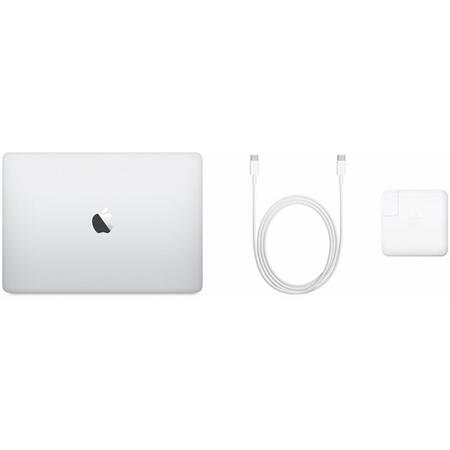 Laptop Apple MacBook Pro 13, ecran Retina, Touch Bar, procesor Intel Core i5 2.40 GHz, 8GB, 512GB SSD, Intel Iris Plus Graphics 655, macOS Mojave, INT KB, Silver