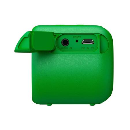 Boxa portabila Sony SRSXB01G, Rezistenta la stropire, Extra Bass, Bluetooth, Hands Free, Autonomie 6 ore, Verde