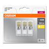 OSRAM Set 3 becuri Led G9, 1,9W , 200 lumeni, lumina calda(2700K)