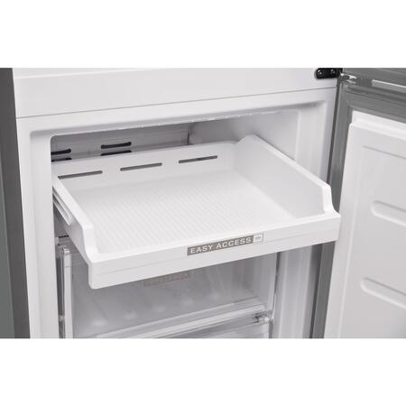 Combina frigorifica Whirlpool W9 821C OX, 318 l, Clasa E, Dual No Frost, 6th Sense, Display Electronic Interior, H 189 cm, Inox
