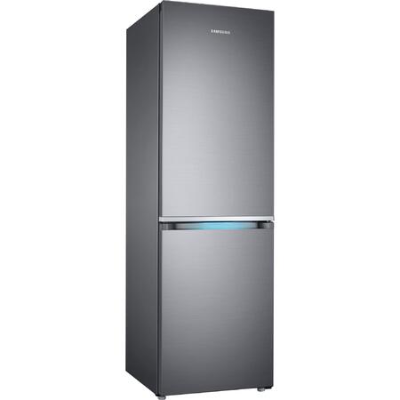 Combina frigorifica Samsung RB38R7717S9/EF, 382L, NoFrost, Clasa E, H 190 cm, Argintiu