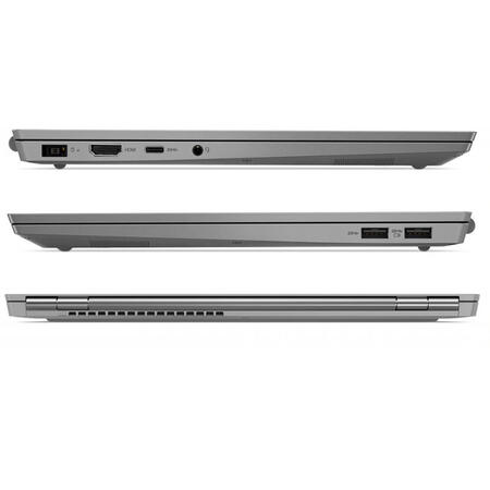Laptop Lenovo 13.3'' ThinkBook 13s-IWL, FHD IPS, Intel Core i7-8565U , 16GB DDR4, 512GB SSD, GMA UHD 620, Win 10 Pro, Mineral Grey