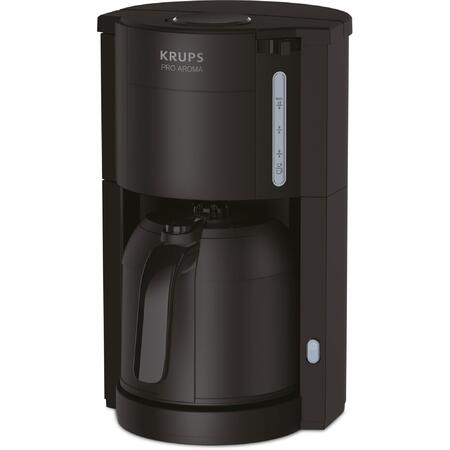 Cafetiera Krups KM303810 Pro Aroma, 800W, 1 L, filtru detasabil, functie antipicurare, Negru