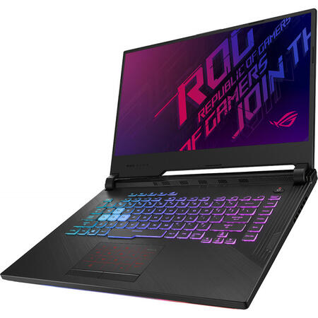Laptop ASUS Gaming 15.6'' ROG Strix G G531GT, FHD 120Hz, Intel Core i7-9750H , 8GB DDR4, 512GB SSD, GeForce GTX 1650 4GB, No OS, Black