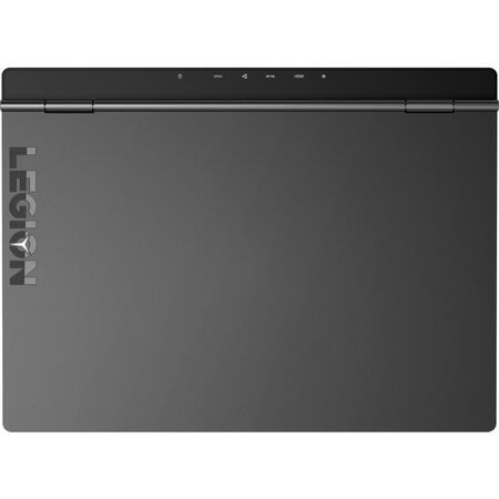 Laptop Lenovo Gaming 15.6'' Legion Y740, FHD IPS 144Hz, Intel Core i7-9750H, 16GB DDR4, 512GB SSD, GeForce GTX 1660 Ti 6GB, FreeDos, Black