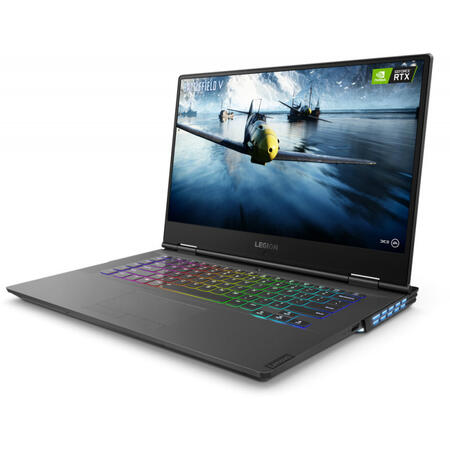 Laptop Lenovo Gaming 15.6'' Legion Y740, FHD IPS 144Hz G-Sync, Intel Core i7-9750H , 32GB DDR4, 1TB SSD, GeForce RTX 2070 8GB, FreeDos, Black