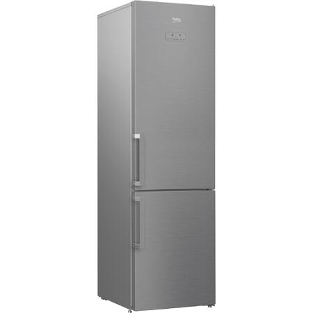 Combina frigorifica Beko RCNA406E41ZXB, 362 l, Clasa A+++, NeoFrost, Compartiment 0°C, Kitchen Fit, Everfresh+, H 203, Argintiu