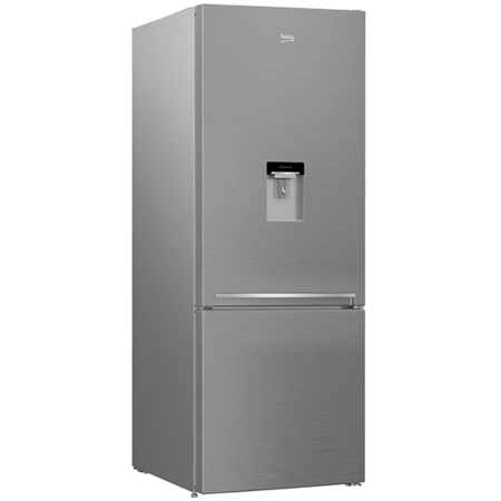Combina frigorifica BEKO RCNE560I30DXB, No Frost, 497l, H 192 cm, Clasa A++, dozator apa, argintiu