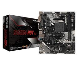 ASROCK Placa de baza Socket AM4, B450M-HDV R4.0
