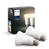 Philips Set 2 becuri inteligente LED Hue, functionalitate Bluetooth, Ambianta alba, E27, 9W(60W), temperatura de culoare 2700K, flux luminos 806 lumeni