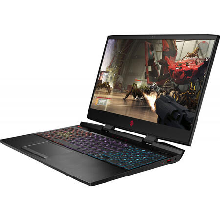 Laptop Gaming OMEN by HP 15-dc1036nq, Intel Core i7-9750H, 15.6", Full HD, 8GB, 512GB SSD,  GeForce GTX 1660 Ti 6GB, Free DOS, Black
