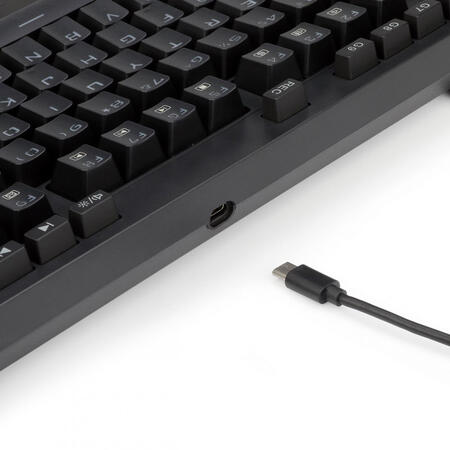 Tastatura gaming mecanica Broadsword iluminare RGB neagra