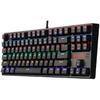 Tastatura gaming mecanica Redragon Daksa neagra iluminare rainbow
