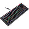Tastatura gaming mecanica Redragon Daksa neagra iluminare rainbow