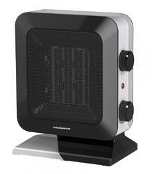 Aeroterma ceramica Heinner HCH-L1400BK, 1400 W, 2 trepte de putere, termostat reglabil, Negru