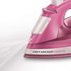 Fier de calcat Russell Hobbs Light and Easy 25760-56, 2400 W, 240 ml, talpa ceramica, abur vertical, roz